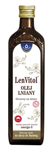 LenVitol® - olej lniany tłoczony na zimno, 500 ml