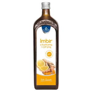Imbir z kurkumą i cytryną - 100% sok NFC z imbiru kurkumy i cytryny, 980 ml