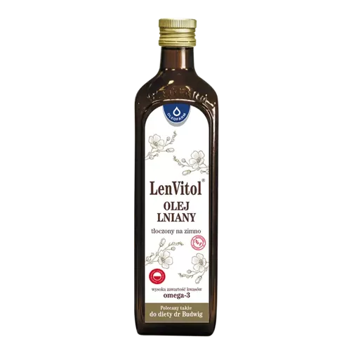 LenVitol® - olej lniany tłoczony na zimno, 500ml