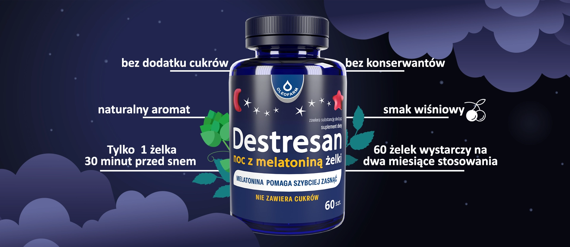 zalety żelków destresan