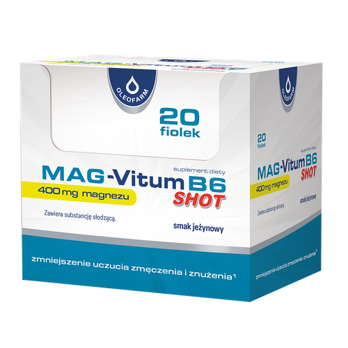 Zestaw 20 x Mag-Vitum B6 SHOT