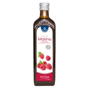 Malina - sok z owoców maliny z naturalną witaminą C, 490 ml
