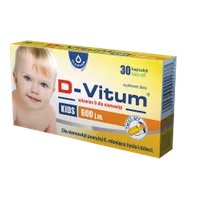 D-Vitum KIDS witamina D dla dzieci 600 j.m., 30 kapsułek twist-off