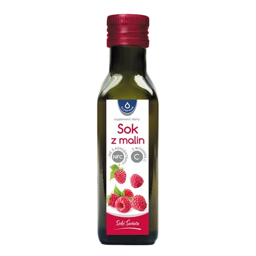 Malina, sok z malin z witaminą C, 100 ml