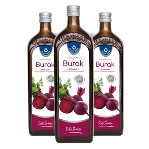 Zestaw 3x sok z buraka ćwikłowego z naturalną witaminą C, 3 x 980 ml