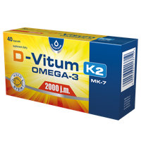 D-Vitum 2000 j.m. K2 MK-7 OMEGA-3 - 40 kaps.