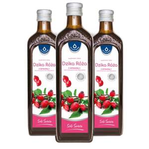 Zestaw 3x sok z dzikiej róży z naturalną witaminą C, 3 x 490 ml