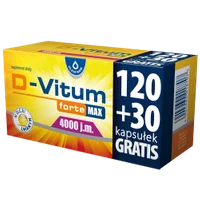 D-Vitum forte Max 4000 j.m. – 150 kaps. (120 + 30 GRATIS)