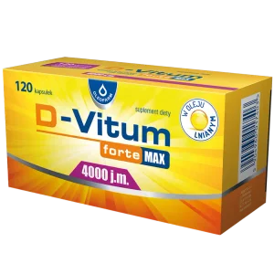 D-Vitum forte Max 4000 j.m., 120 kapsułek