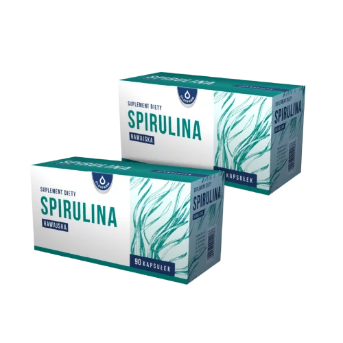 Zestaw 2 x Spirulina Hawajska, 90 kapsułek