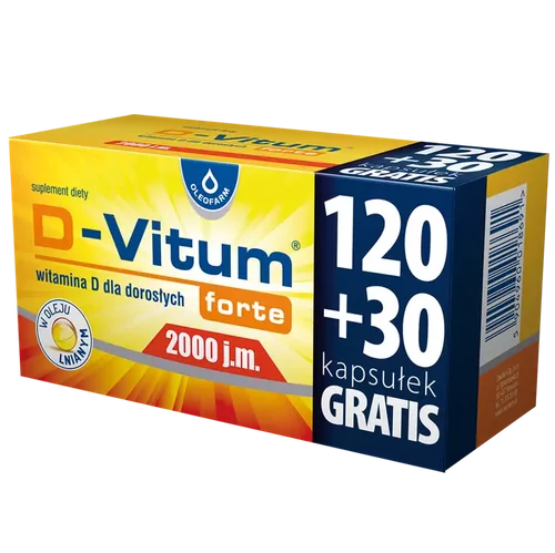 D-Vitum forte 2000 j.m. – 150 kaps. (120 + 30 GRATIS)