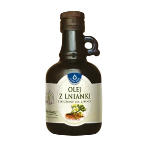 Olej z lnianki (rydzowy) tłoczony na zimno, 250 ml