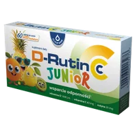 D-Rutin CC Junior, rutyna, witamina C i D, 60 tabletek