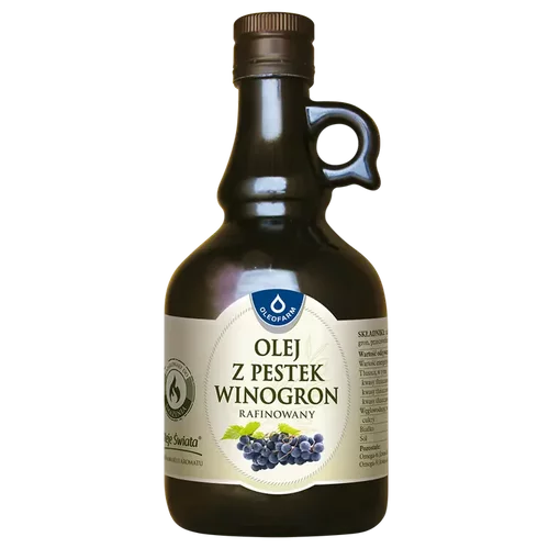 Olej z pestek winogron rafinowany, 500 ml