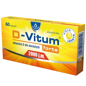 D-Vitum Forte 2000 j.m. witamina D dla dorosłych, 60 kapsułek