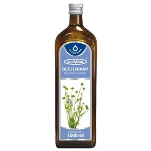 LinumVital® - olej lniany tłoczony na zimno, 1000 ml