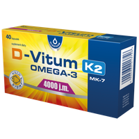 D-Vitum 4000 j.m. K2 MK-7 OMEGA-3 - 40 kaps.