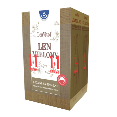 LenVitol® - len mielony - dwupak, 200g + 200g