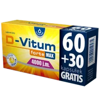 D-Vitum forte Max 4000 j.m., 90 kapsułek (60 + 30 GRATIS)