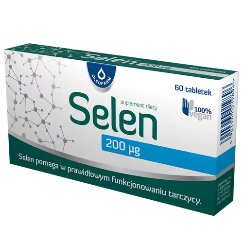 Selen 200 µg, 60 tabletek