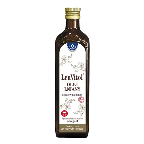 LenVitol® - olej lniany tłoczony na zimno, 500 ml