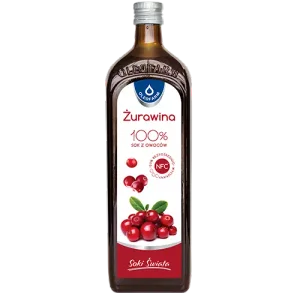 Sok żurawinowy 100% sok z owoców żurawiny, 980 ml