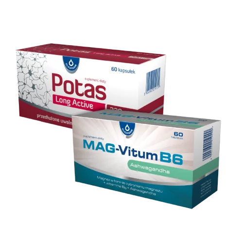 Zestaw Mag-Vitum B6 z Ashwagandhą + Potas