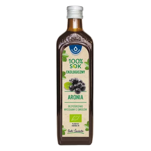 100% sok ekologiczny aronia, 490 ml