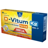 D-Vitum forte 2000 j.m. K2, 60 kapsułek