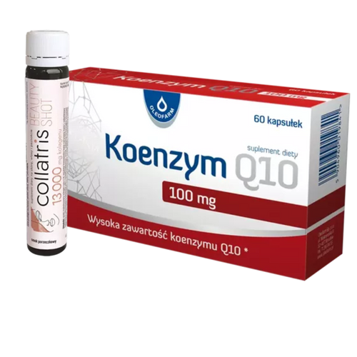 Zestaw Koenzym Q10 + Collatris Beauty SHOT 13000 mg