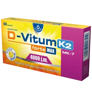 D-Vitum forte Max 4000 j.m. K2, 60 kapsułek