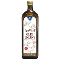 LenVitol® - olej lniany tłoczony na zimno, 1000 ml