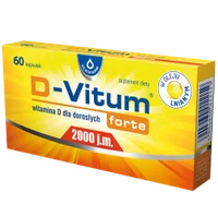 D-Vitum Forte 2000 j.m., witamina D dla dorosłych, 60 kapsułek