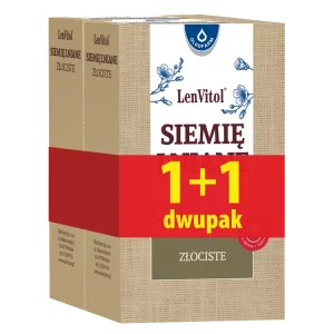 LenVitol® - siemię lniane złociste - dwupak, 250 g + 250 g