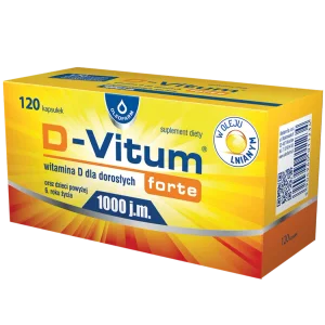D-Vitum forte 1000 j.m., 120 kapsułek