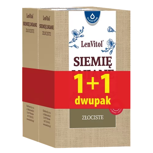 LenVitol® - siemię lniane złociste - dwupak, 250 g + 250 g