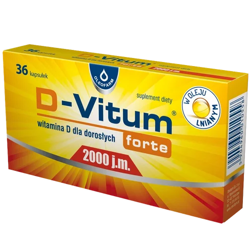 D-Vitum Forte 2000 j.m., 36 kapsułek