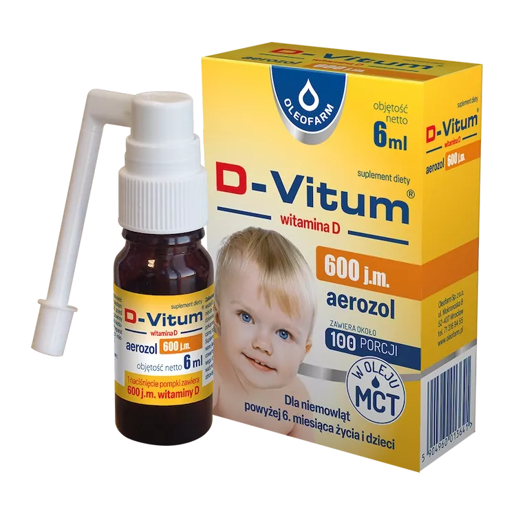 D-Vitum witamina D 600 j.m. aerozol, 6ml