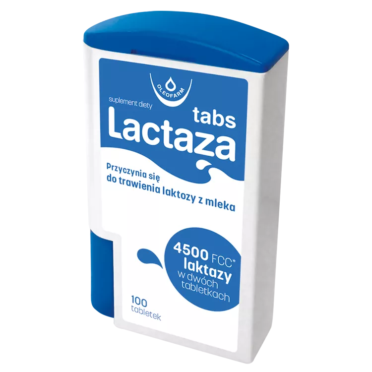 Lactaza Tabs - enzym laktaza 100 tabletek