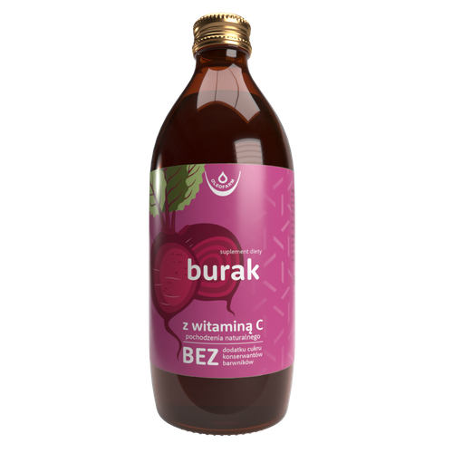 Burak, sok z buraka ćwikłowego z naturalną witaminą C 500 ml