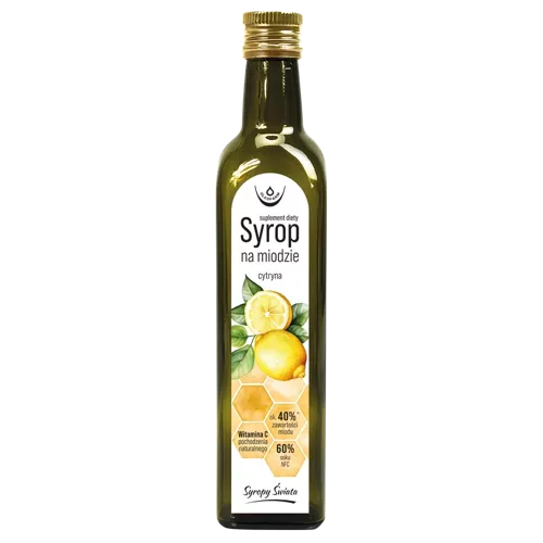 Syrop na miodzie cytryna, 250 ml